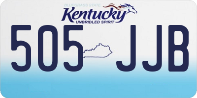 KY license plate 505JJB