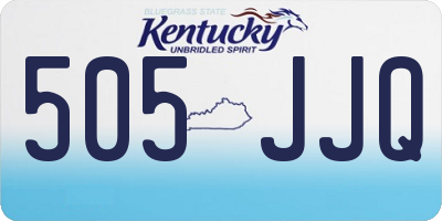 KY license plate 505JJQ