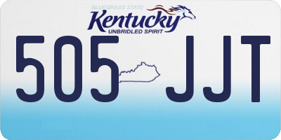 KY license plate 505JJT