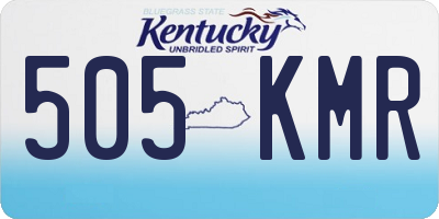KY license plate 505KMR