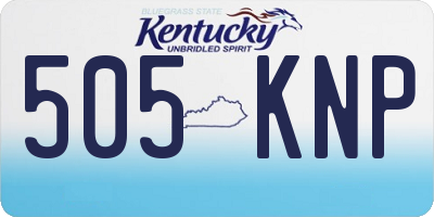 KY license plate 505KNP