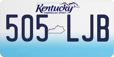 KY license plate 505LJB