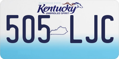 KY license plate 505LJC