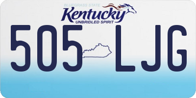 KY license plate 505LJG