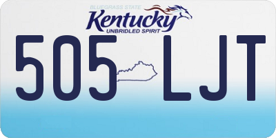 KY license plate 505LJT
