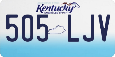 KY license plate 505LJV