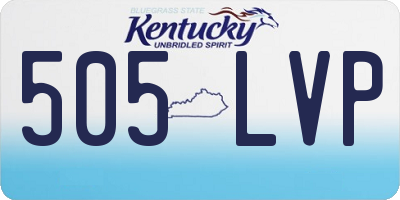 KY license plate 505LVP