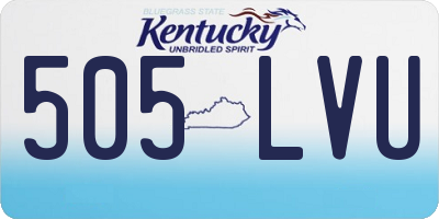 KY license plate 505LVU