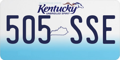 KY license plate 505SSE