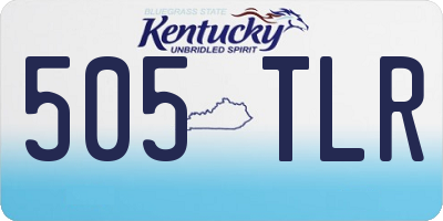 KY license plate 505TLR