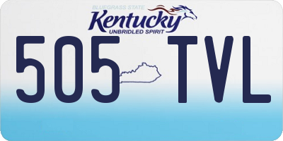 KY license plate 505TVL