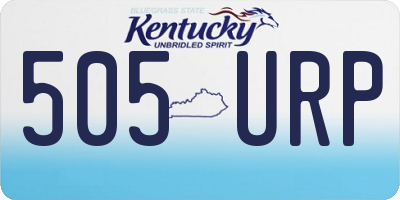 KY license plate 505URP