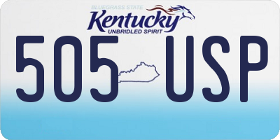 KY license plate 505USP