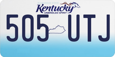 KY license plate 505UTJ