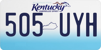KY license plate 505UYH