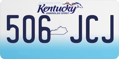 KY license plate 506JCJ