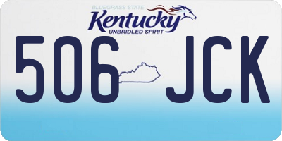 KY license plate 506JCK