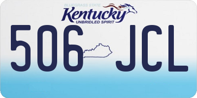 KY license plate 506JCL