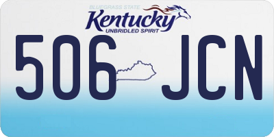 KY license plate 506JCN