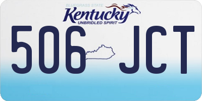 KY license plate 506JCT