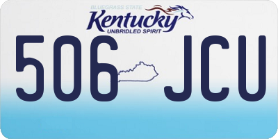 KY license plate 506JCU