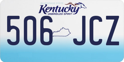 KY license plate 506JCZ