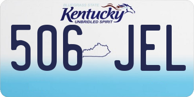 KY license plate 506JEL
