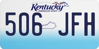 KY license plate 506JFH