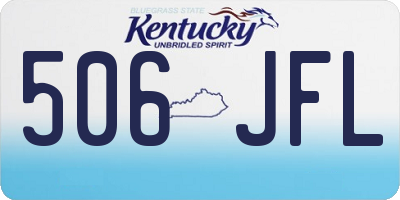 KY license plate 506JFL