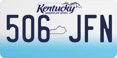 KY license plate 506JFN