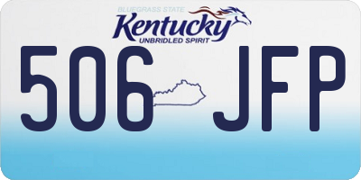 KY license plate 506JFP