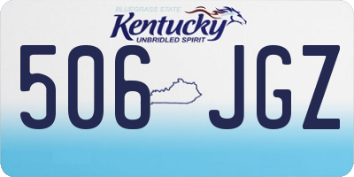 KY license plate 506JGZ