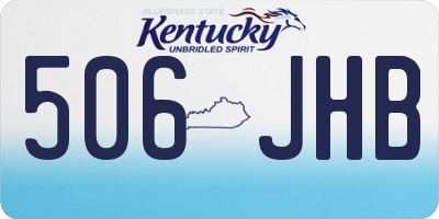 KY license plate 506JHB