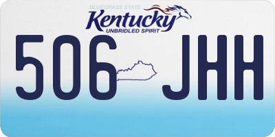 KY license plate 506JHH
