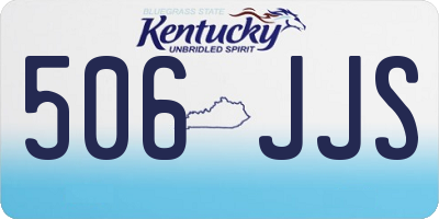 KY license plate 506JJS