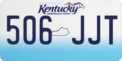 KY license plate 506JJT