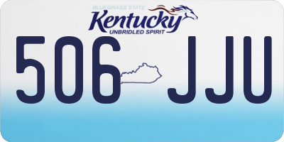 KY license plate 506JJU