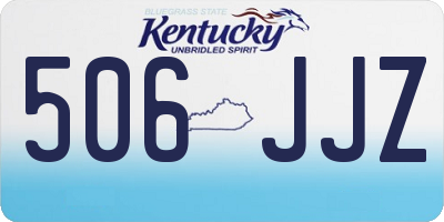 KY license plate 506JJZ