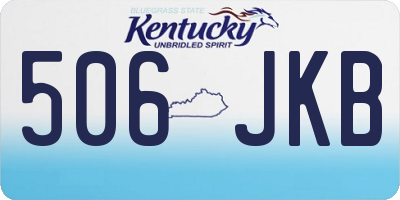 KY license plate 506JKB