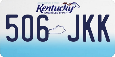 KY license plate 506JKK