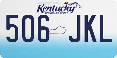 KY license plate 506JKL