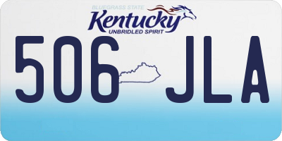 KY license plate 506JLA