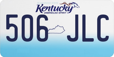 KY license plate 506JLC