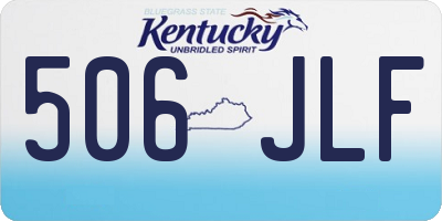 KY license plate 506JLF