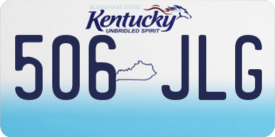 KY license plate 506JLG