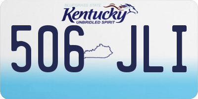 KY license plate 506JLI