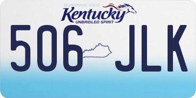 KY license plate 506JLK