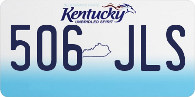 KY license plate 506JLS