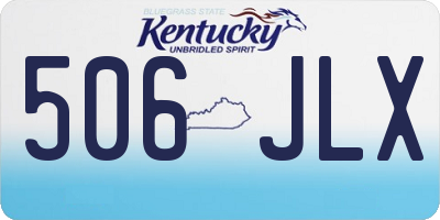 KY license plate 506JLX