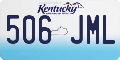KY license plate 506JML